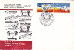 ADVERTISING PRESS AND PUBLISHING UNION, SPECIAL COVER,  1989, ROMANIA - Lettres & Documents