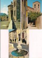 83 - ROQUEBRUNE Sur ARGENS: 3 Cartes : Place Perrin, Portiques Et Fontaine Et Clocher - Cim - - Roquebrune-sur-Argens