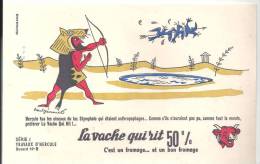 Buvard La Vache Qui Rit Série Travaux D´Hercule N°8 Illustré Par Paul Grimault - Zuivel