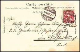 Switzerland 1905, Card To Austria - Briefe U. Dokumente