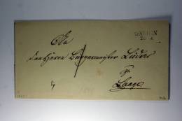 Germany Cover  Gnoien To Laage 1849, Wax Sealed - [Voorlopers