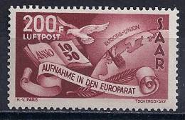 Sarre -Admission Au Conseil De L´Europe YT PA 13** / Saarland- Aufnahme In Den Europarat Mi.Nr. 298** - Poste Aérienne