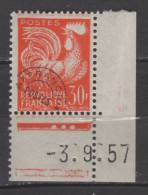 France Préo N° 115 Luxe **  Coin De Feuille Daté - 1953-1960