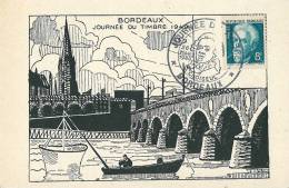 JOURNEE DU TIMBRE BORDEAUX 1949 - Briefmarkenmessen