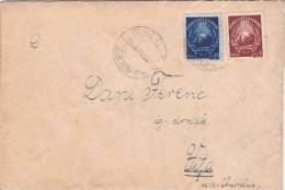 COVER NICE FRANKING  COAT OF ARMS COMBINATION 1949 ROMANIA. - Covers & Documents