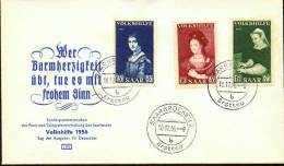 Sarre -Secours Populaire 1956 YT 358-360 / Saarland-Volkshilfe Mi.Nr. 376-378 - FDC