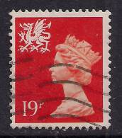 WALES GB 1988 19p Bright Orange Machin SG W50.( L38  ) - Gales