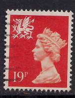 WALES GB 1988 19p Bright Orange Machin SG W 50.( L41  ) - Pays De Galles