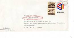 Taaf Kerguelen Port Aux Français Lettre Des Pays Bas Du 29/10/1969 Pour Kerguelen - Storia Postale