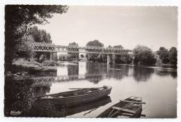 Cpsm 86 - Ingrandes Sur Vienne - Le Port Et Le Pont Sur La Vienne - (9x14 Cm) - Ingrandes