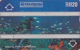 Télécarte MALAISIE - Plongée Sous-marine POISSON CORAIL- DIVING Phonecard - TAUCHEN Telefonkarte - 411 - Malaysia