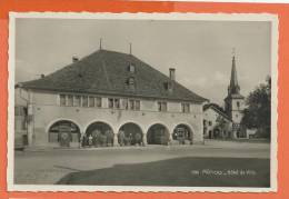 W141, Môtiers, Hôtel De Ville, 1595,animée, Circulée 1934 Sous Enveloppe - Môtiers 