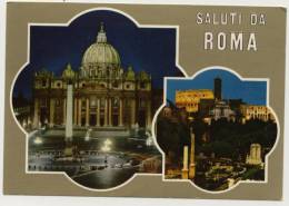 ITALIE - ROME -  Multivues - Panoramische Zichten, Meerdere Zichten