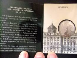 MONEDA DE 2000 PESETAS DE PLATA DEL AÑO 1995 PRESIDENCIA CONSEJO EUROPEO (con Estuche Original ) - 2 000 Pesetas