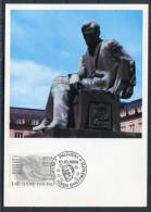 1984 Finland Aleksis Kivi Literature Railway Station Square Official Maxicard - Cartoline Maximum