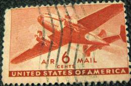 United States 1941 Airmail 6c - Used - Used Stamps