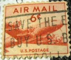 United States 1947 Airmail 6c - Used - Usati