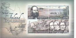 Australia 2012 Inland Explores Souvenir Sheet MNH - Mint Stamps