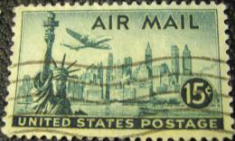 United States 1947 New York City And Statue Of Liberty 15c - Used - Oblitérés