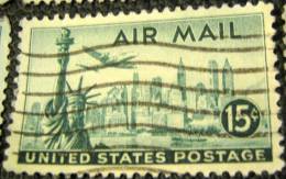 United States 1947 New York City And Statue Of Liberty 15c - Used - Used Stamps