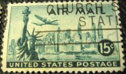 United States 1947 New York City And Statue Of Liberty 15c - Used - Gebruikt