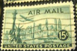 United States 1947 New York City And Statue Of Liberty 15c - Used - Used Stamps