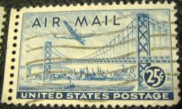 United States 1947 Oaklands Bay Bridge San Francisco 25c - Used - Gebruikt