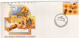 AUSTRALIA Australie 1983 World Veterinary  Congress FDC - Enteros Postales