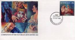 AUSTRALIA Australie 1984 Victorian Arts Centre FDC - Postwaardestukken