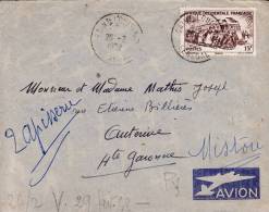 SAINT LOUIS R.P. SENEGAL AFRIQUE COLONIE FRANCAISE LETTRE PAR AVION STAMP TIMBRE MARCOPHILIE - Briefe U. Dokumente