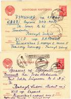 2 X ENTIERE POSTAUX, POSTCARD STATIONERY, 1952-1953,RUSIA - Lettres & Documents