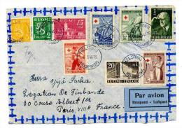 Enveloppe De 1946 - Adresse Légation De Finlande à Paris - Par Avion - Cartas & Documentos