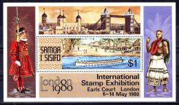 Samoa 1980 London Exhibition MS MNH - Samoa