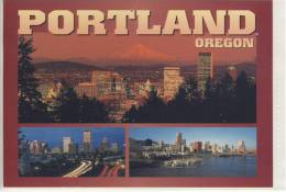 PORTLAND - Ca 1980 Multi View Skyline River Park Willamette River - Portland