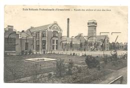 Armentières (59) : La Façade De L'atelier Etla Cour Des Jeux  De L´Ecole Nationale Professionnelle En 1924. - Armentieres