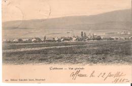 Suisse-Coffrane (Val-de-Ruz-Neuchâtel)-1910-Vue Générale-Cachet Ambulant Et Griffe Linéaire "Geneveys S.Coffrane (scan) - Les Hauts-Geneveys