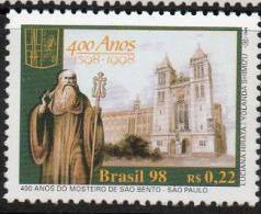 136 BRASIL 1998- 400 Años Del Monasterio De San Bento- San Pablo - Neufs