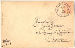 3pk824: Postkaart: BLANKENBERGHE - La Digue...: N°135: BLANKENBERGHE 9-10 1 IX 1919 - 1915-1920 Albert I