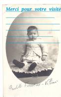 Cpp Enfant BAPTEME ? BEBE Paulette FERRETOSS VILLIERS Né Le 9 JUIN 1919 à CLICHY  ( Mode Robe Dentelle ) - Genealogía