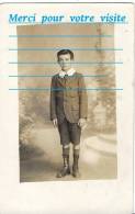 Cpp Enfant Jeune Homme Garcon André LE CLAIR LECLAIR Né Le 29 Mai 1911 à 11 Ans  ( Mode Costume ) - Genealogía