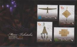 G)2010 NEW ZEALAND, MANU TUKUTUKU MATARIKI 2010 TRADITIONAL MAORI KITES, HAND CRAFT, MNH - Nuovi