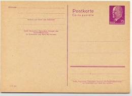 DDR  Postkarte P72  ULBRICHT 1. Ausgabe 1961 **  Kat. 7,50 € - Postales - Nuevos