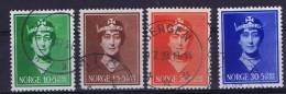 Norway: 1939, Mi 203-206, Used - Used Stamps