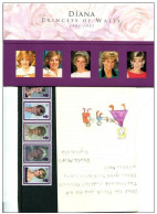 Pays : 200,6 (G-B) Yvert Et Tellier N° :  2018-2021 (**) Pochette Souvenir "Lady Di" - Unused Stamps