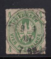 Prussia Used Scott #15 4pf Coat Of Arms Cancel Dated '9 4 67' - Usati