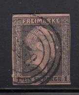 Prussia Used Scott #3 1sg King Frederick William IV Cancel: 4-ring ´358´ - Gebraucht