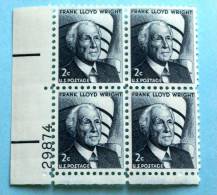 USA 1965 FRANK LOYD WRIGHT  BLOCK MNH** - Nuovi