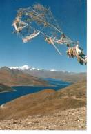 Tibet Lhasa Lake See Hill Mountain With Snow Tree 29.4.1987 - Tibet