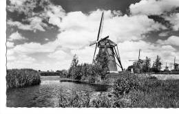 Windmill Moulin Molen Windmühle Kinderdijk Südholland Sw Um 1960 - Kinderdijk