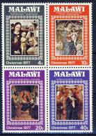 #Malawi 1977. Christmas. Paintings. Bloc Of 4. Michel 289-92. MNH(**) - Malawi (1964-...)